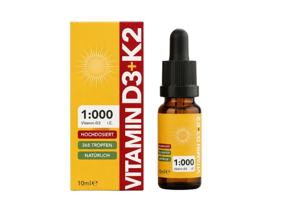 SonnVita Vitamin D3 + K2 Tropfen Flasche