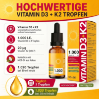 Infografik SOS-Apo Vitamin D3 K2 Tropfen 1000 I.E. vegan 30 ml