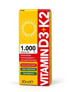 Vitamin D3 K2 Tropfen 1.000 I.E. vegan – 30 ml – Bild 4